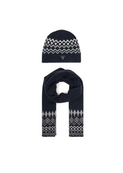 Guess Zestaw Szalik i Czapka M4PZ60 Z3LQ0 Granatowy ze sklepu MODIVO w kategorii Czapki zimowe męskie - zdjęcie 187949721