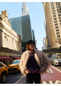 Reserved - Sweter z wełną alpaki - fioletowy ze sklepu Reserved w kategorii Swetry damskie - zdjęcie 187950214