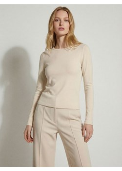 Sinsay - Bawełniana koszulka z długim rękawem - żółty ze sklepu Sinsay w kategorii Bluzki damskie - zdjęcie 187950552