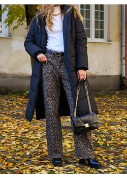 Sinsay - Pikowany płaszcz z kapturem - czarny ze sklepu Sinsay w kategorii Płaszcze damskie - zdjęcie 187950560