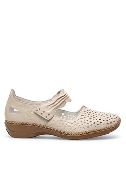 Półbuty Rieker 41399-60 Beżowy ze sklepu eobuwie.pl w kategorii Buty sportowe damskie - zdjęcie 187950703