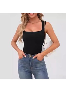 Obcisły top z kwadratowym dekoltem - Czarny S ze sklepu Intimica.pl w kategorii Bluzki damskie - zdjęcie 187952393