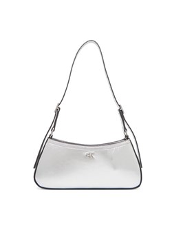 Torebka Calvin Klein Ck Metallic Small Shoulder Bag LV04F3304G Srebrny ze sklepu eobuwie.pl w kategorii Torebki damskie - zdjęcie 187952452