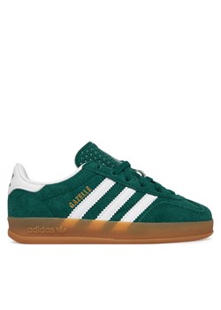 Sneakersy adidas Gazelle Indoor IH9134 Zielony ze sklepu eobuwie.pl w kategorii Buty sportowe dziecięce - zdjęcie 187952480