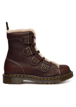 Trzewiki Dr. Martens 1460 Lace To Toe Fur Lined DM41417200 Brązowy ze sklepu eobuwie.pl w kategorii Botki - zdjęcie 187952491