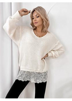 sweter sucre ecru one size ze sklepu UBRA w kategorii Swetry damskie - zdjęcie 187953654