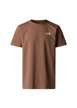 Koszulka męska The North Face Simple Dome 0A87NG6IH1 - brązowa ze sklepu streetstyle24.pl w kategorii T-shirty męskie - zdjęcie 187953742