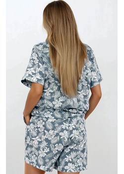 Rozpinana piżama damska Stylish Embrace, Kolor zielono-biały, Rozmiar S, Momenti per me ze sklepu Intymna w kategorii Piżamy damskie - zdjęcie 187953853