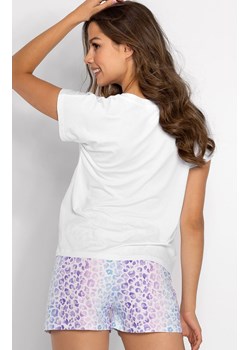 Dwuczęściowa piżama damska Vegas, Kolor biało-fioletowy, Rozmiar S, Momenti per me ze sklepu Intymna w kategorii Piżamy damskie - zdjęcie 187953863