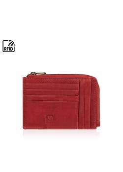 czerwony portfel skórzany/ etui KLASYCZNY organizer poziomy ze sklepu Słoń Torbalski w kategorii Portfele damskie - zdjęcie 187954700