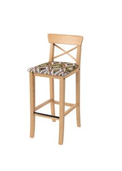 Pokrowiec na krzesło barowe Ingolf z tapicerowanym siedziskiem ze sklepu dekoria.pl w kategorii Pokrowce na kanapy i fotele - zdjęcie 187955053