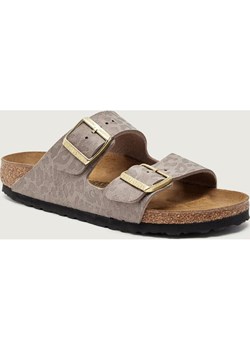 Birkenstock Klapki Arizona Leo | narrow fit | zamsz ze sklepu Gomez Fashion Store w kategorii Klapki damskie - zdjęcie 187955240