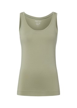 Marie Lund Top damski Kobiety Bawełna oliwkowy jednolity ze sklepu vangraaf w kategorii Bluzki damskie - zdjęcie 187957281
