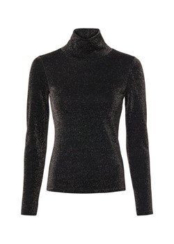 Guido Maria Kretschmer Damska koszulka z długim rękawem Kobiety Sztuczne włókno czarny jednolity ze sklepu vangraaf w kategorii Bluzki damskie - zdjęcie 187957302