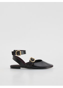 Reserved - Baleriny z paskami - mahoniowy ze sklepu Reserved w kategorii Balerinki - zdjęcie 187957344