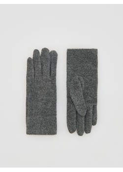 Reserved - Gładkie rękawiczki - szary ze sklepu Reserved w kategorii Rękawiczki damskie - zdjęcie 187957393