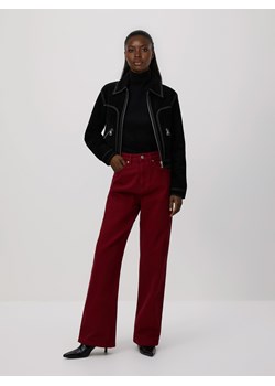 Reserved - Jeansy straight fit - czerwony ze sklepu Reserved w kategorii Jeansy damskie - zdjęcie 187957474