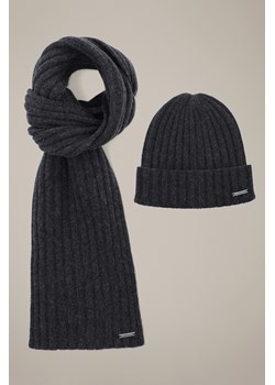 Zestaw Szary Wełniany Czapka Plus Szal Sorino ze sklepu Lancerto S.A. w kategorii Dodatki męskie - zdjęcie 187957840