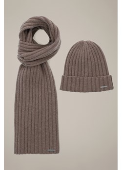 Zestaw Brązowy Wełniany Czapka Plus Szal Sorino ze sklepu Lancerto S.A. w kategorii Dodatki męskie - zdjęcie 187957841