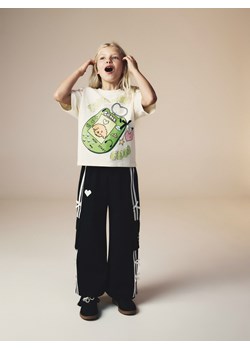 Reserved - Bawełniany t-shirt z nadrukiem Boffie & Poko - kremowy ze sklepu Reserved w kategorii T-shirty chłopięce - zdjęcie 187959121