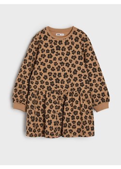 Sinsay - Sukienka midi w panterkę - beżowy ze sklepu Sinsay w kategorii Sukienki dziewczęce - zdjęcie 187959463