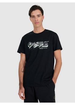 Męski t-shirt z nadrukiem 4F 4FRAW25TTSHM3221 - czarny ze sklepu Sportstylestory.com w kategorii T-shirty męskie - zdjęcie 187959522