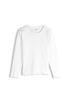 GATE Prążkowana bawełniana koszulka 3Y ze sklepu gateshop w kategorii Bluzki dziewczęce - zdjęcie 187960701