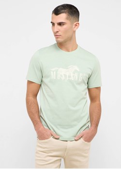 Męski T-Shirt Mustang Style Austin Frosty Green 1016492 6180 ze sklepu YouNeedit.pl w kategorii T-shirty męskie - zdjęcie 187961840