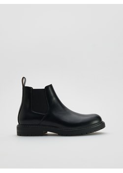 Reserved - Skórzane sztyblety - czarny ze sklepu Reserved w kategorii Buty zimowe męskie - zdjęcie 187962041