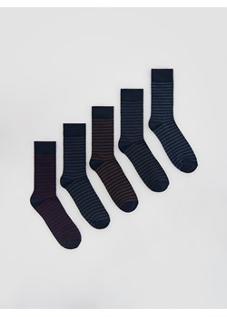 Reserved - 5 pack skarpet - granatowy ze sklepu Reserved w kategorii Skarpetki męskie - zdjęcie 187962050