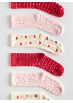 Reserved - Skarpetki ze świątecznym motywem 3 pack - złamana biel ze sklepu Reserved w kategorii Skarpetki damskie - zdjęcie 187962053