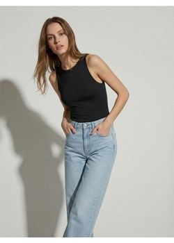 Sinsay - Body na ramiączkach z okrągłym dekoltem - czarny ze sklepu Sinsay w kategorii Bluzki damskie - zdjęcie 187962254