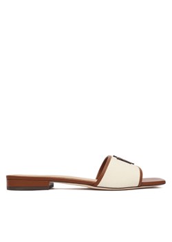 LAUREN RALPH LAUREN Klapki 802P04395003 Écru ze sklepu MODIVO w kategorii Klapki damskie - zdjęcie 187962630