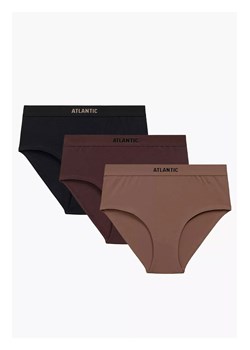 Atlantic 3-pack figi damskie Maxi Sport 3CLP-009B-CAPJ/CZK/CZA, Kolor czarno-brązowy, Rozmiar S, ATLANTIC ze sklepu Primodo w kategorii Majtki damskie - zdjęcie 187963030