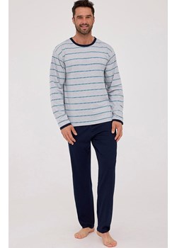 Bawełniana piżama męska 138/53, Kolor szaro-granatowy, Rozmiar L, Cornette ze sklepu Primodo w kategorii Piżamy męskie - zdjęcie 187963110