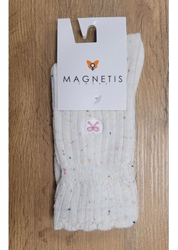Ciepłe skarpetki damskie w prążek serduszka CO5025 ecru, Kolor ecru, Rozmiar uniwersalny, Magnetis ze sklepu Primodo w kategorii Skarpetki damskie - zdjęcie 187963244