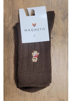 Ciepłe skarpetki damskie z aplikacją brązowe YN5063, Kolor brązowy, Rozmiar uniwersalny, Magnetis ze sklepu Primodo w kategorii Skarpetki damskie - zdjęcie 187963250