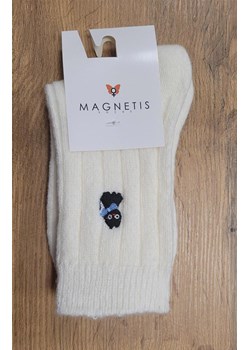 Ciepłe skarpetki damskie z aplikacją ecru YN5063, Kolor ecru, Rozmiar uniwersalny, Magnetis ze sklepu Primodo w kategorii Skarpetki damskie - zdjęcie 187963253