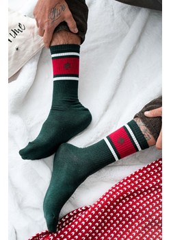 Skarpetki Męskie Świąteczne Prążek z choinką 1290.040, Kolor zielono-czerwony, Rozmiar 43-46, Milena ze sklepu Primodo w kategorii Skarpetki męskie - zdjęcie 187963331