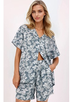 Rozpinana piżama damska Stylish Embrace, Kolor zielono-biały, Rozmiar S, Momenti per me ze sklepu Primodo w kategorii Piżamy damskie - zdjęcie 187963571