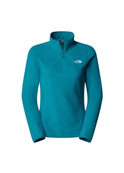 Bluza damska The North Face 100 Glacier 1/4 Zip Fleece 0A855M6GO1 - niebieska ze sklepu streetstyle24.pl w kategorii Bluzy damskie - zdjęcie 187963752