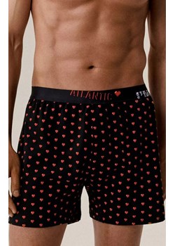 Atlantic 2-pack luźne bokserki męskie 2GMB-011-CZARNY, Kolor czarny-wzór, Rozmiar XL, ATLANTIC ze sklepu Intymna w kategorii Majtki męskie - zdjęcie 187963760