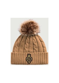 LAUREN RALPH LAUREN Czapka Crest-Patch | z dodatkiem wełny ze sklepu Gomez Fashion Store w kategorii Czapki zimowe damskie - zdjęcie 187963872