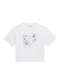 Guess T-Shirt J6RI32 K6YW4 Biały Regular Fit ze sklepu MODIVO w kategorii Bluzki dziewczęce - zdjęcie 187964431