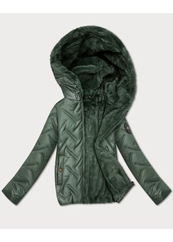Damska kurtka na futerku S'West khaki (B8389-11011) ze sklepu goodlookin.pl w kategorii Kurtki damskie - zdjęcie 187964902