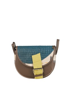 brązowa damska torebka listonoszka skórzana na ramię Freshman Mini ze sklepu Słoń Torbalski w kategorii Listonoszki - zdjęcie 187965024