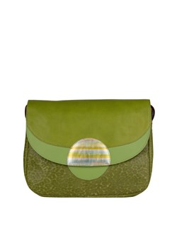 zielona torebka damska skórzana na ramię Rainbow ze sklepu Słoń Torbalski w kategorii Listonoszki - zdjęcie 187965033