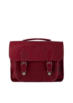 czerwona torba skórzana na ramię i do ręki listonoszka Dalia ze sklepu Słoń Torbalski w kategorii Listonoszki - zdjęcie 187965053