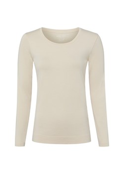Marie Lund Damska koszulka z długim rękawem Kobiety Dżersej beżowy jednolity ze sklepu vangraaf w kategorii Bluzki damskie - zdjęcie 187965082