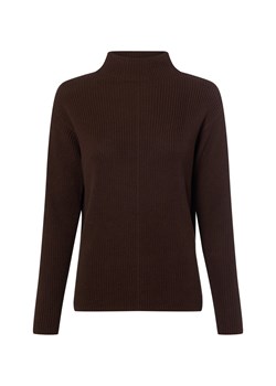 Marie Lund Sweter damski Kobiety Bawełna czekoladowy jednolity ze sklepu vangraaf w kategorii Swetry damskie - zdjęcie 187965091